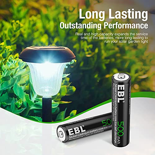 EBL AAA Rechargeable Batteries for Outdoor Solar Lights Replacement 1