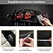 Minger Car LED Strip Light,4pcs DC 12V Multi-color Car Interior Music Light LED Underdash Lighting Kit with Sound Active Function and Wireless Remote Control, Included Car Charger