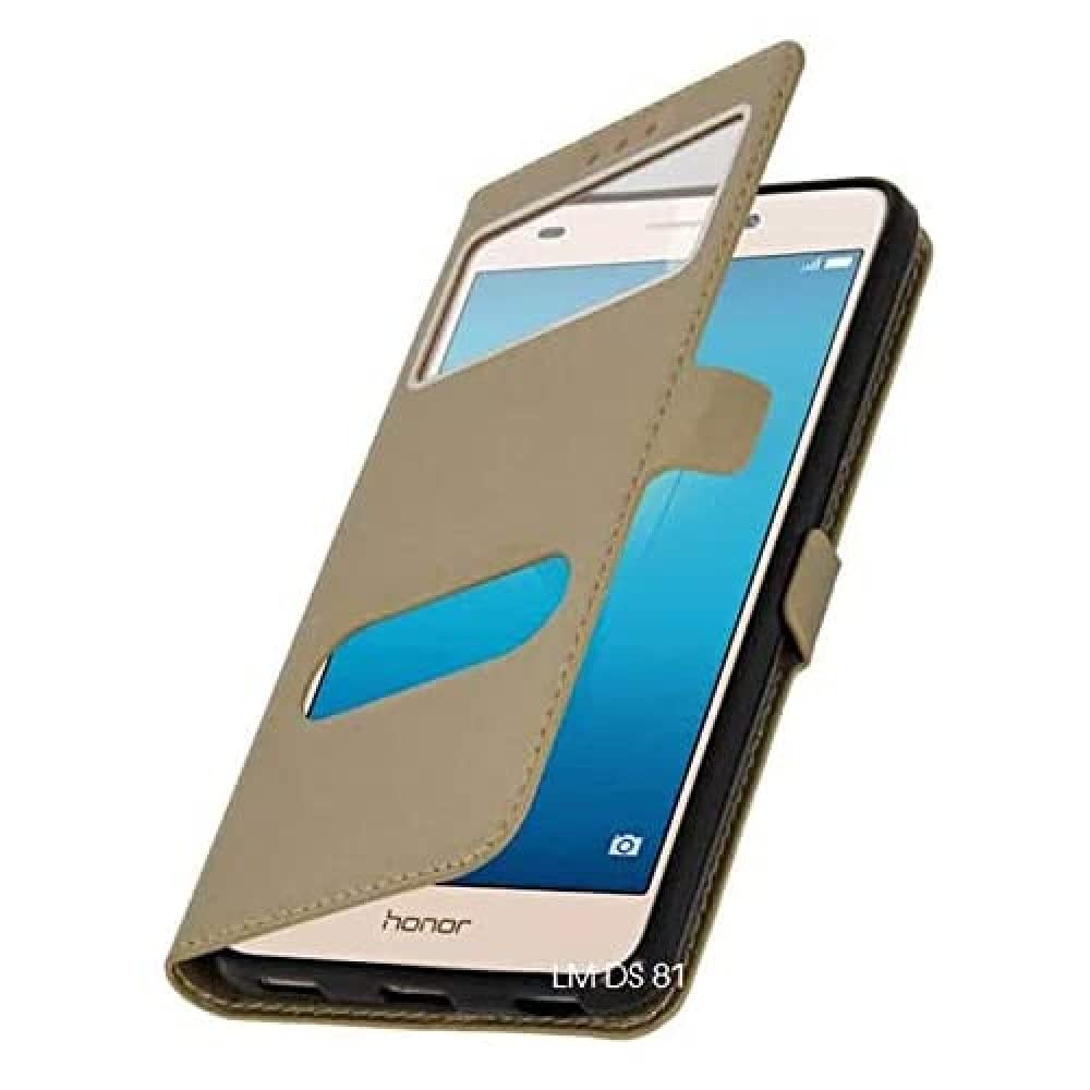 iPOMCASE Coque Décrochage Appel pour 5.2" Huawei Honor 5C, Doré