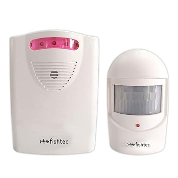 FISHTEC ® Detector de presencia: alarma o timbre inalámbricos