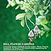 Christmas Gifts925 Sterling Silver Drop Earrings Natural Fresh Bell Flower Dangle Earrings, Handmade Unique Jewelry Gift for Women and Girls