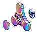 YGJ Spinner Fidget EDC ADHD Focus Toy Ultra Durable High Speed 3-7 Minute Spins Precision Zinc Alloy (Rainbow-Circle)