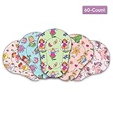 AccuMed Orthopedic Kidâ€™s Adhesive Disposable Medical Eye Patch Bandages with 5 Different Designs for Girls in Regular Size for Lazy Eye, Amblyopia or Opticlude (2 Boxes, 30 per Box) (60 Count) (2018)
