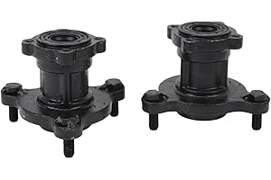 JAUARTA 2pcs Front Brake Wheel Rim Hubs, kart parts wheels, 17mm 20mm kart front wheel hub With 3 Bearing Bolts, for 110cc ATV Quad Kart Bike