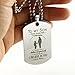memory gift To My Son Dog Tag Gifts Necklace Mother Son Pendant Military Mother To Son Birthday Gift