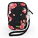 USA Gear Small Digital Camera Case with Wrist Strap, Belt Loop - Camera Case Small Compact Compatible with Canon Powershot Elph, Case G7 Mark iii, Nikon Coolpix, Cybershot, Pixpro and more (Floral)