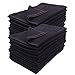 Groko Textiles Black Bleach Proof Towels Set, 24 Pack 100% Cotton 16
