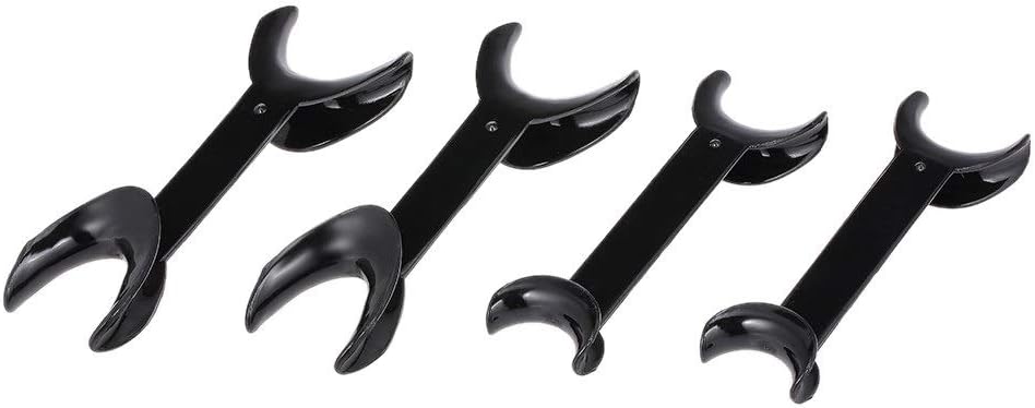 Haiyemao Tooth cleaning tablets Durable Dental T-Shape Intraoral Cheek Lip Retractor Intraoral Opener Dental Tool 4 Sizes Mouth Opener Denture cleaning tablets for men and women