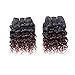 Emmet 2pcs/lot 100g Short Wave 8Inch Brazilian Kinky Curly Human Hair Extension