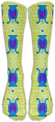 Blue Lyres In A Row Tube Socks Graduated Compression Socks For Women And Men,Travel Flight Socks - Running Fitness