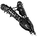 Double Gloves Arm & Leg Lockable Lacing Black Leather Belt Arm Sport Tactics Kit ( Padlock 3 Pieces )