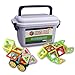 Magnawow 54-Piece 3D Magnetic Tile Building Blocks - Storage Box Included - Durable Magnet Shapes - Educational Construction STEM Toy For Ages 3+