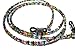 ATLanyards Multi Colored Beaded Eyeglass Holder with Black Grips