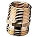 Nelson 855724-1001 Brass Industrial Pipe and Hose Fitting for Female Hose to 3/4-Inch Female NPT or Female Hose to 1/2-Inch Male NPS, Double Male