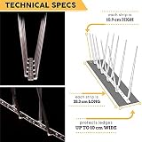 Defender Bird Spikes Narrow Plastic Pigeon Deterrent 5 Metre Pack view 2