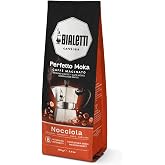 Bialetti - Perfetto Moka Nocciola: Medium Roasting Ground Coffee, Hazelnut Aroma, 8.8 Oz - 250g, Bag with Flavour-Saving Valve