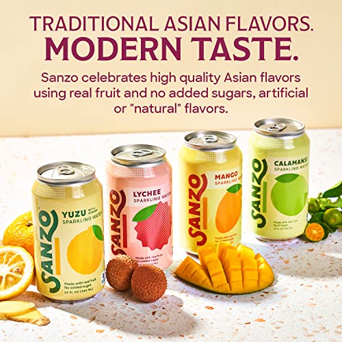Sanzo Flavored Sparkling Water Calamansi (Lime) 12Pack Carbonated