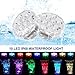 4 Pack Submersible LED Light, Oaksam Waterproof LED Pool Lights with Remote Controller,  16 Colors Led Lights Battery Operated for Vase Aquarium Pond Halloween Decoration.
