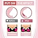 Silicone Bra Inserts Breast - Waterproof Enhancers Clear Gel Bra Inserts A to C Cup for Swimsuits & Bikini Push Up Molding Pad