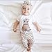 FEITONG 1 Set Baby Girls' Floral Top Shirt + Printed Pants (6-12 Months)