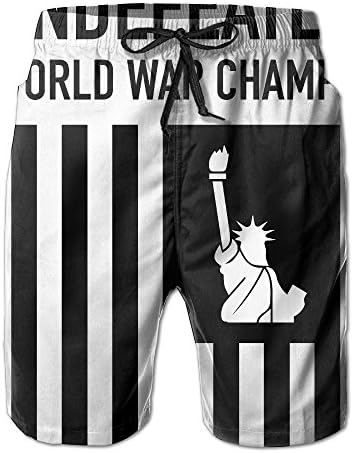 Mens Beach Pants Undefeated World War Champs Beach Shorts Swim Trunks Swim Shorts