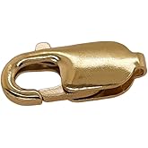 16.1MM 14K Solid Yellow Gold Oval Lobster Clasp Made in Italy by CRAFT WIRE