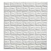 CMMING 3D Brick Wall Stickers PE Foam Self-Adhesive Wallpaper Peel and Stick 3D Art Wall Panels for TV Walls, Sofa Background Wall Decor(White)