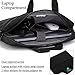 BRINCH® 15.6 Inch Oxford Fabric Lightweight Laptop Shoulder Case Messenger Bag for 15-15.6 Inch Laptop/Notebook/MacBook/Chromebook Computers with Shoulder Strap Handle and Pockets (Black)