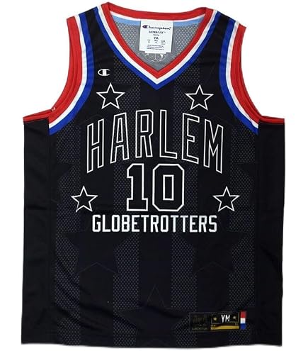 Amazon.com: Harlem Globetrotters TNT #18 Black Replica Jersey by