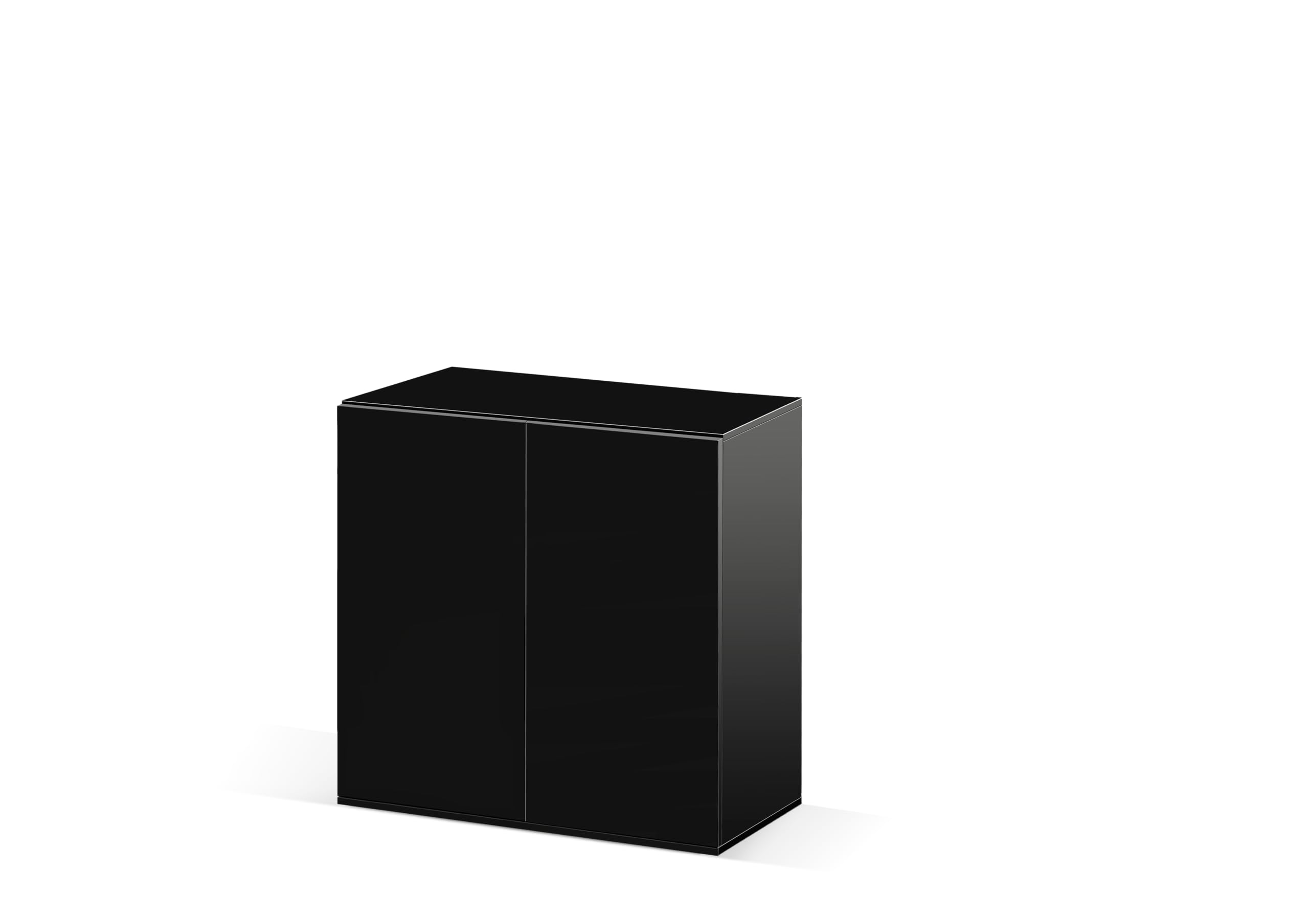 CIANO, EMOTIONS PRO 80 Black 81 x 40 x 83 cm Wooden Aquarium Stand with 2 Doors and Storage Compartment - Aquarium Cabinet for Fish - Made in Portugal