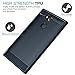 Sony Xperia XA2 Ultra Phone Case, MoKo Soft Lightweight TPU Bumper Cover Carbon Fiber Design Anti-Scratch Slim Back Panel Shock Aborsption Cellphone Shell for Sony Xperia XA2 Ultra 6 Inch, Indigo
