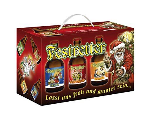 Weihnachts-Pils Festretter Weihnachtsbier im 8er Geschenkekarton (8 x 0.33 l) – Bild 4