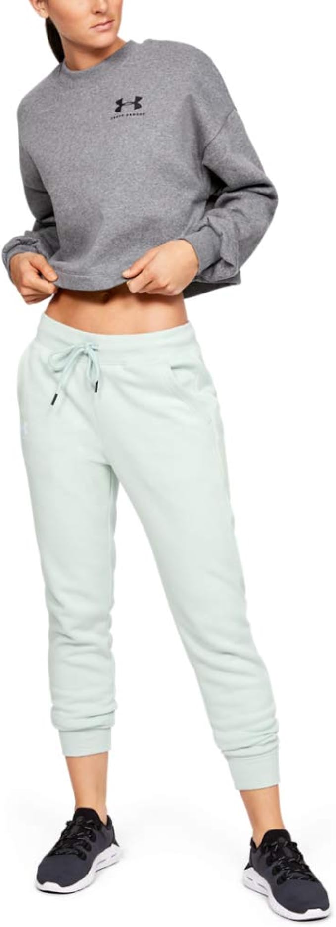 women's ua rival fleece sportstyle graphic trousers