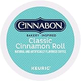Cinnnabon Classic Cinnamon Roll, Single Serve Coffee K-Cup Pod, Flavored Coffee, 24