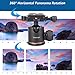 ANTOP Indoor Omnidirectional TV Antenna 360 Degree Reception Flat Panel HDTV Antenna with High Gain Inline Smartpass Amplifier and Built-in 4G LTE Filter 50 Mile Long Range Piano Black AT-206B