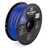 HATCHBOX 3D ABS-1KG1.75-BLU  ABS 3D Printer Filament, Dimensional Accuracy +/- 0.03 mm, 1 kg Spool, 1.75 mm, Blue