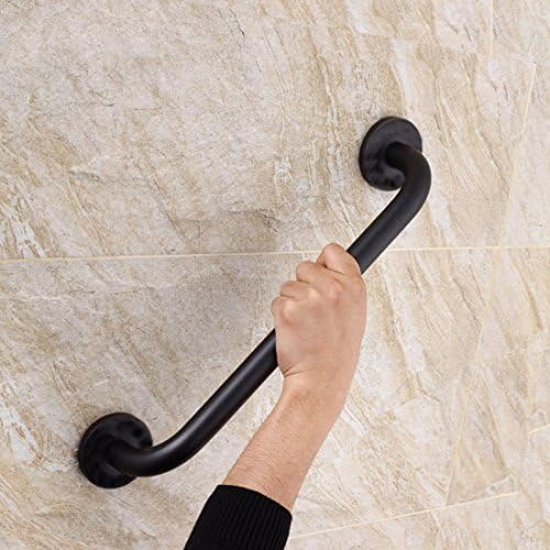eForwish Home Care 12 Inches Balance Assist Handrail Bath Grip Grab Bar Concealed Mounting,Black