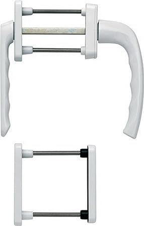 Balkongarnitur NY 099KH/961N/U10/… Alu.F9016 63-73mm 4-KT.7mm HOPPE
