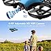 Potensic A30W FPV Drone with Camera, Mini RC Nano Quadcopter with Camera, Auto Hovering, Route Setting, Gravity Induction Mode and 500mAh Detachable Battery (Blue)