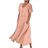 Women's Summer Cotton Linen Long Dress Sleeveless