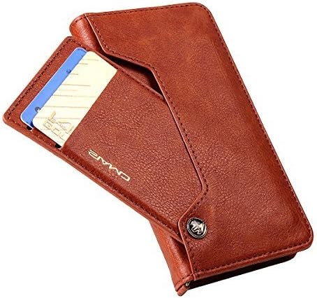 CMai2 iPhone 6/6S Case, Leather Wallet Detachable Card Slots Cash Kickstand Flip Case Cover for iPhone 6/6s 4.7" (Brown)