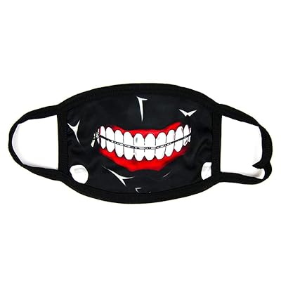 Beautymei Anime Tokyo Ghoul Kaneki Ken Mouth Mask Anti-Dust Face Mask Breathable Outdoor Face Mask