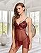 Aidlove Women Lace Babydoll Nightie Sexy Negligee Lingerie Strap Chemise Nightwear Wine Red Large