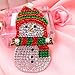 DIY Diamond Painting Keychain, Christmas Embroidery Kits Ornaments, 5D Diamond Art for Kids and Adult Beginners Home Wall Decor Perfect for Gift(4pcs)