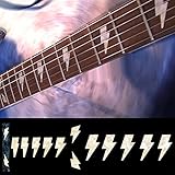 Fretboard Markers Inlay Sticker Decals for Guitar & Bass - AC/DC Lightning Bolt