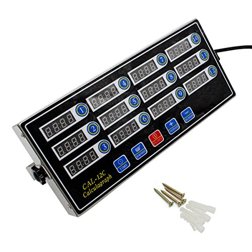 Zz Pro home 12 Channels Digital Kitchen Timer Reminder Burger Cooking Timming Loud Alarm Stainless Steel LED Display For Commercial Restaurant