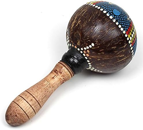 Sun Hand Painted Fair Trade Maraca/Shaker Percussion Instrument