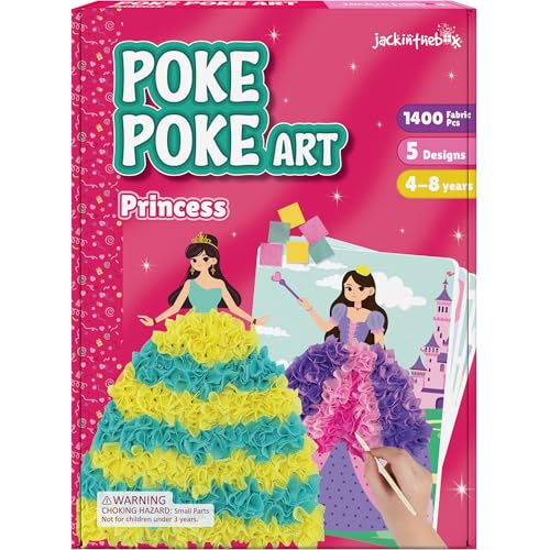 Jackinthebox Poke Art Princess Themes Crafts Kit