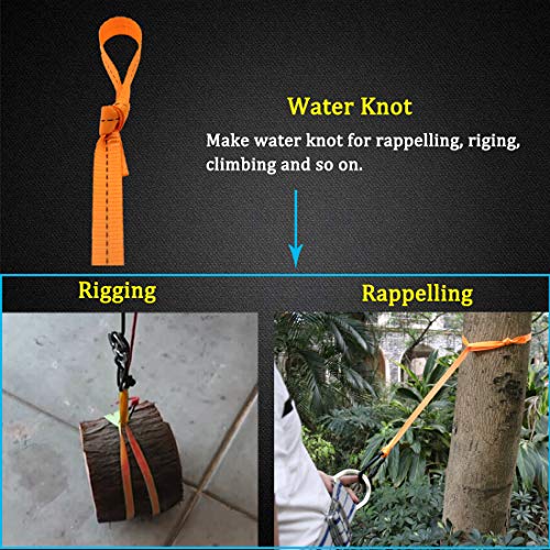 Boaton Nylon Webbing, Make Sling Runner, Prusik Knot, Make Anchors System, Extending Quickdraws for Rappels, Rock Climbing, Tree Climbing, Rigging, Rescue Work, Hunting, 1" x 33Ft / 11 Yards