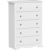 Prepac Sonoma Superior 5-Drawer Chest for Bedroom - Spacious and Stylish Chest of Drawers, Measuring 17.75"D x 31.5"W x 44.75